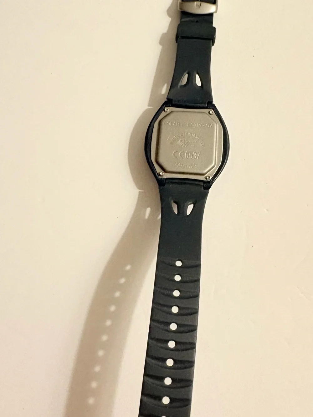 Polar Pulse Watch Heart Rate Monitor Wristwatch Black/ Blue,  Water Resistant